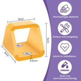 Wall Anchor with 304 Stainless Steel Screws, Bike Anchor of 5 mm Thick Steel, Anti-Theft Protection, Ground Anchor Motorcycle