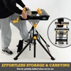 IRONMAX Portable Workbench, Folding Work Table with 7-Level Height Adjustable,