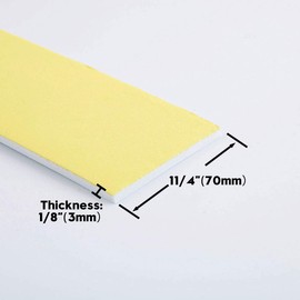 2-Pack Weather Stripping High Density Foam Seal Tape Foam Insulation Tape Adhesive for Windows Sliding Door, Pipes, Air Conditioning, Weather Strip, Waterproof, Craft Tape (White, 66Ft x 1/8” x 2.8”)