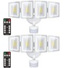 USTELLAR 100W 10000LM LED Security Lights Motion Sensor Outdoor, Remote