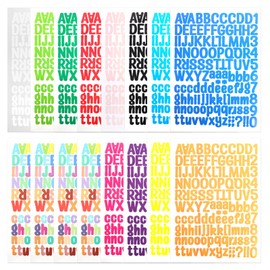 IETWATE 16 Blatt Buchstaben Aufkleber, Vinyl Klebebuchstaben Wetterfest, Buchstaben Sticker für Kinder, Buchstaben zum Aufkleben für Scrapbooking DIY-grußkarten Dekoration Markierung
