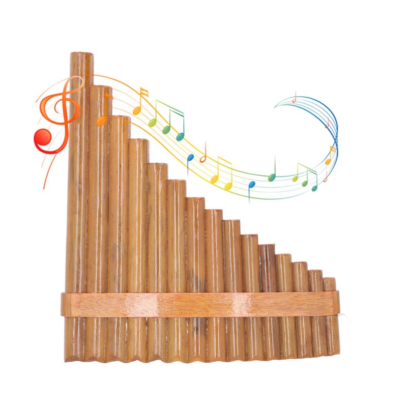 Musical Professional Panpipe Pan Flute 15 Pipes G Key Musical