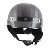 Half Helmet Breathable Sun Blocking Retro Safe PU Leather Motorcycle