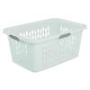 Sterilite Laundry Basket, Plastic Clothes Hamper, Large Rectangle Bin with