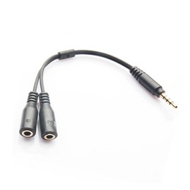 DOITOOL Headset Adapter Splitter for Headphone and Microphone Plugs Position to Dual Position Compact Design for Mobile Devices Lightweight and Portable