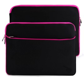 17-Inch Laptop Carrying Sleeve – Slim Water Resistant Zippered Protective Case for Large Notebook, Ultrabook, Portable Monitor