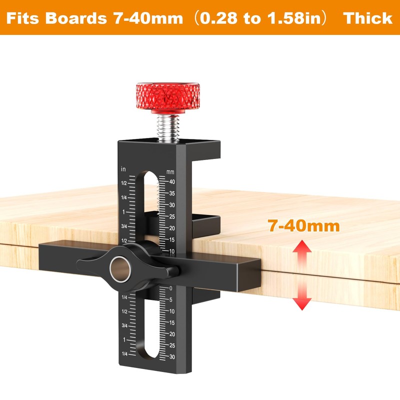 Sinpiode Cabinet Door Mounting Jig with Quick Edge Positioner –