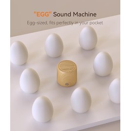 Dreamegg Sound Machine for Baby&Adults - Travel Sound Machine for Sleep, Features Powerful Battery, Egg-Sized, 16 Soothing Sounds, Timer, Sound Machin