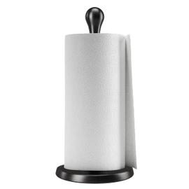 Umbra Tug One-Handed Tear Modern Paper Towel Holder, Black