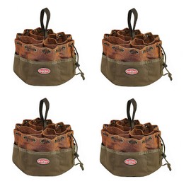 Bucket Boss Parachute Bag Small Parts Bag in Brown, 25001 (Pack of 4)
