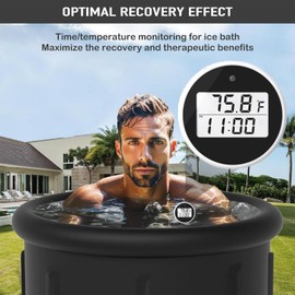 Ice Bath Thermometer Timer,Digital Ice Bath Temperature Thermometer,Pool Thermometer,Floating Thermometer,Water Thermometer Timer for Ice Bath,Bath Water Thermometer,Ice Bath Cold Plunge Accessories