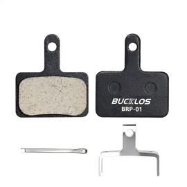 Bucklos Bicycle Brake Pads 4 Pairs Disc Brake Pads for Bicycle Mountain Bike E-Bike Replacement Brake Pads (Resin-4 Pairs)