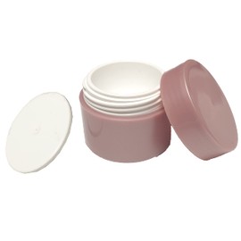 15 Empty Containers Rose Gold Approx. 5 ml for UV Gel Nail Art Cream Container Double-Walled