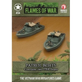 Flames Of War Model Kit - Patrol Pbr Boats - 1:100 Scale - Vusbx12 - New
