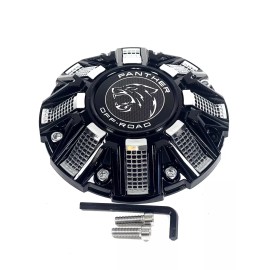 Panther Off-Road Gloss Black Chrome Wheel Center Cap CAP OR-D2 CAP OR-D + SCREW