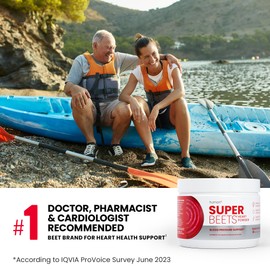 humanN humanN SuperBeets Beet Root Powder - Non-GMO Beetroot Superfood - Nitric Oxide Supplement for Heart Health, Circulation & Blood Pressure Support - Black Cherry, 30 Servings