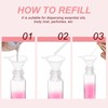 uxcell 3ml Glass Mini Perfume Bottles, 25Pcs Fine Mist Bottles