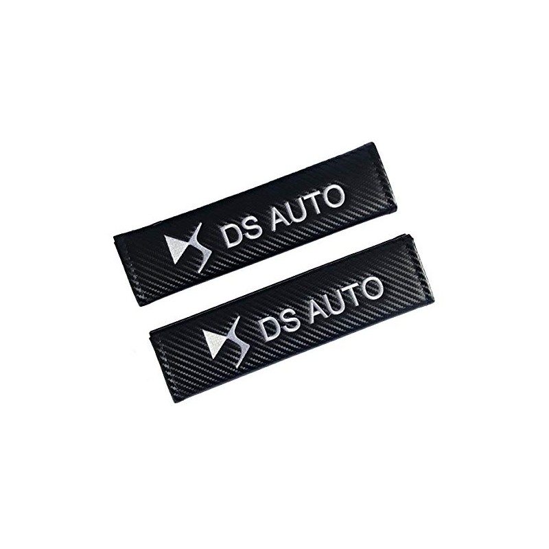 Carbon Fibre 'DS Auto' Racing Style Seat Belt Pads. Pair
