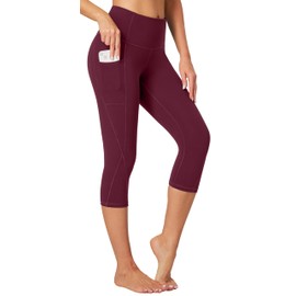 Heathyoga Capri Leggings for Women High Waisted Capri Leggings with Pockets for Women Yoga Pants with Pockets for Women