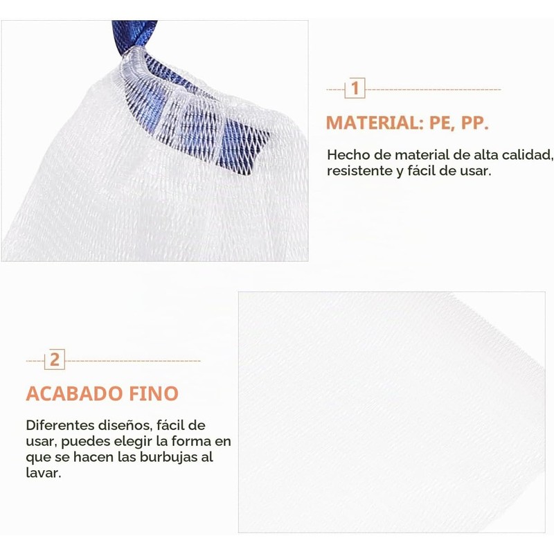 Bolsa De Burbujas De JabóN 20 Piezas Red Espuma Para