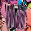 Lurrose Juego de 15 Brochas de Maquillaje y Uso Profesional