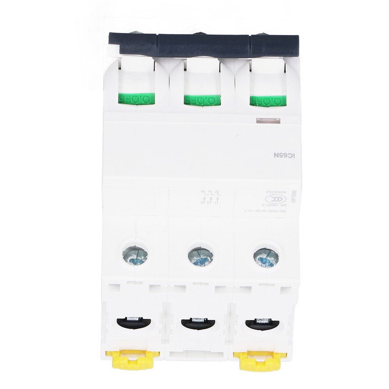 3P Miniature Circuit Breaker Easy Disassembly Assembly Din Rail Mount