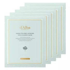 Dalba 달바 클린 티트리 리포좀 시카 카밍 마스크팩 5개입 4개 [5개입 × 2개] DAlba Clean Tea Tree Liposome Cica Calming Mask Pack 5 Pieces 4 Packs [5 Pieces × 2 Packs]