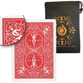 Ultimate Marked Deck - Bicycle Rider Back Cards with Cascade Card Bag (Red)