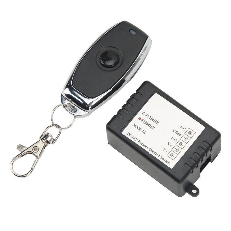 DC12V Remote Control Switch Battery Disconnect Switch Black Shell Portable