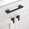 Asidrama 10 Pack 5 Inch(128mm) Matte Black Kitchen Cabinet Handles,