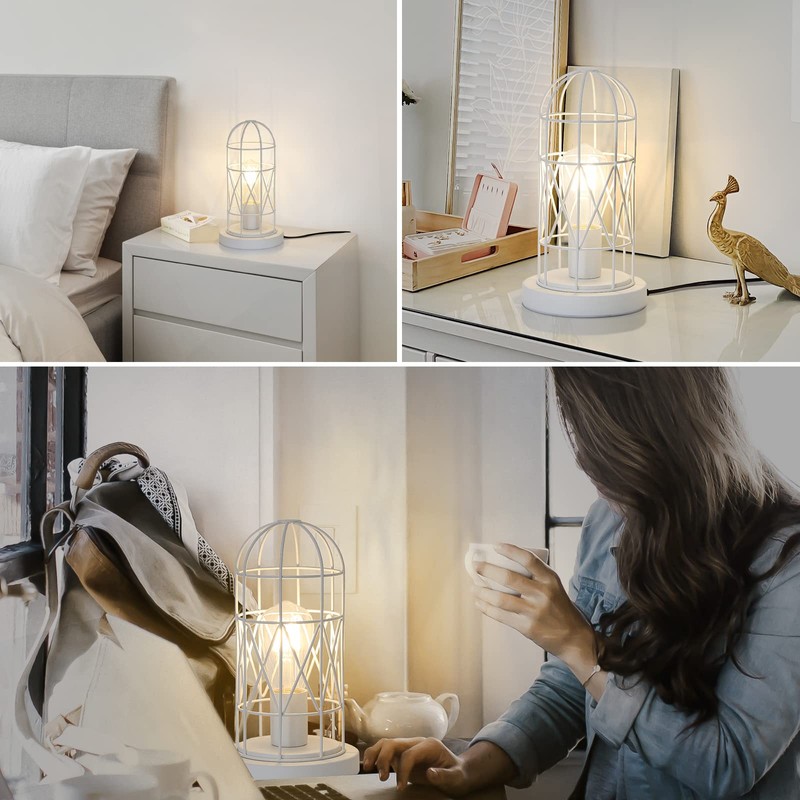 Bedside Touch Lamp, Small Table Lamp for Bedroom Living Room,