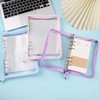 Jinmoioy Clear A5 Binder Display Album, Unmarked, 4-Pocket Storage Refill