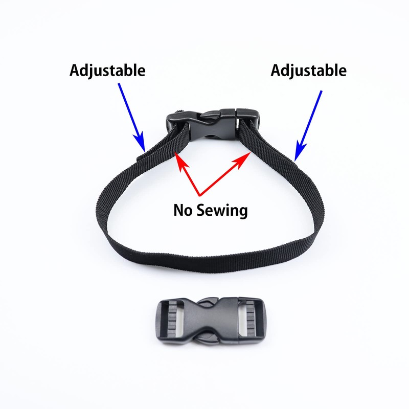 BAIWOAK Plastic Buckles Double Side Release Buckles Clips Plastic Click