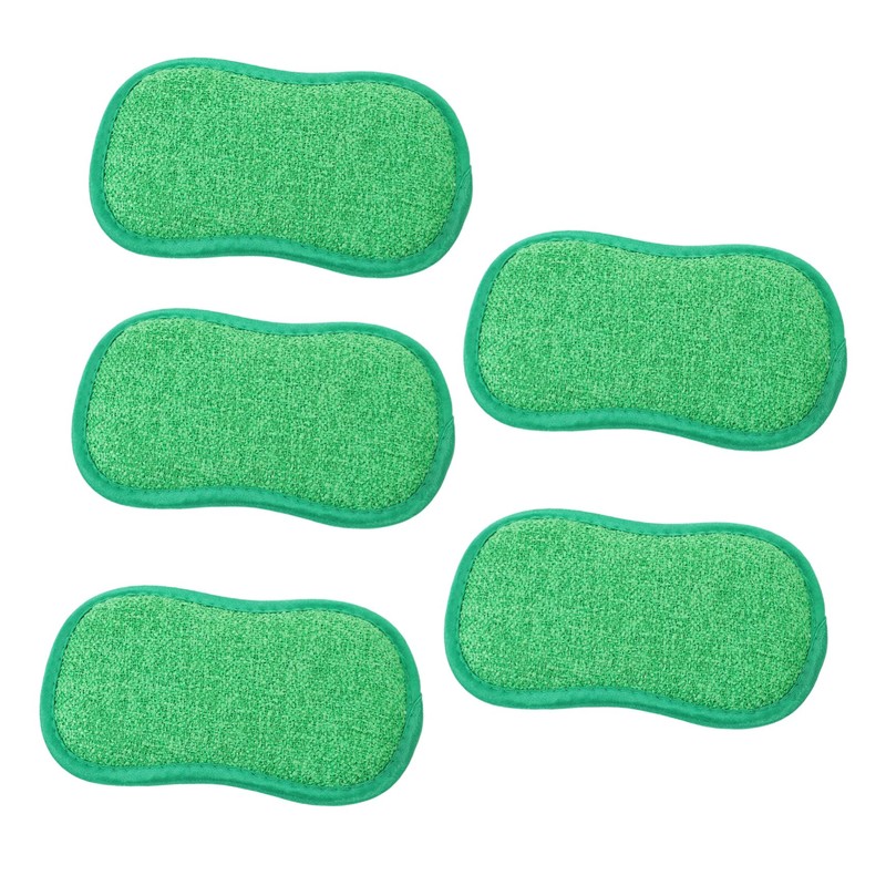 Baluue 2sets Convenient Scrub Sponge Compact Dish Sponges Yellow Cleaning