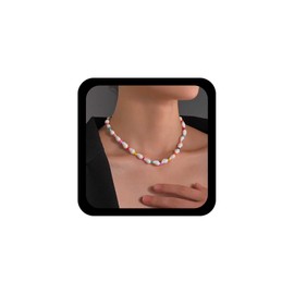 Allereya Boho Muschel Choker Halskette Bunt Perlen Halsketten Weiß Muschel Anhänger Halskette Muscheln Perlen Halsketten Schmuck Für Frauen