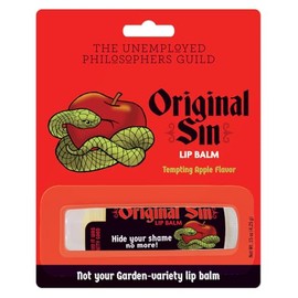 The Unemployed Philosophers Guild Original Sin Lip Balm, Tempting Apple Flavored - Cruelty-Free, Made in the USA from Natural and Imported Ingredients