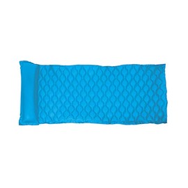 85" Roll 'N' Go Blue Inflatable Swimming Pool 1-Person Air Mattress with Pillow