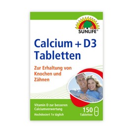 SUNLIFE CALCIUM + VIT D3 150TABLETS