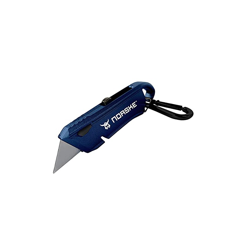 Norske Tools NMCP075 Metal Utility Knife with Carabiner