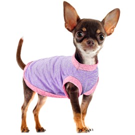 Paiaite Chic Ion Polyester Vest: Adorable Fashion Apparel for Small, Medium, and Large Breeds, Moisture-Wicking, Soft, Anti-Static, Durable, and Easy-to-Clean Design Dog Shirt Purple XXS