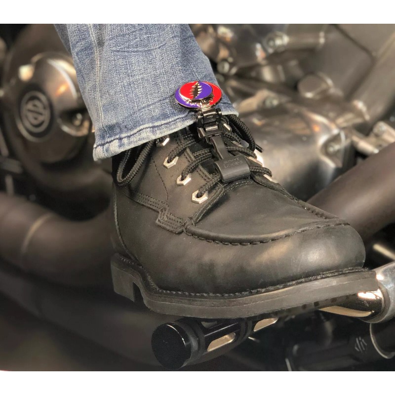 Biker Boot Straps Dead Skull Boot-Loops