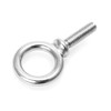QWORK 3/8"-16 UNC Stainless Steel 316 Eye Bolt, 4 Pack