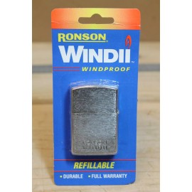 RONSON WIND II WINDPROOF LIGHTER FLIP TOP STAINLESS BRAND NEW OLD STOCK