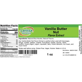 Vanilla Butter Nut Flavor Extract (1 oz, ZIN: 529665) - 2 Pack