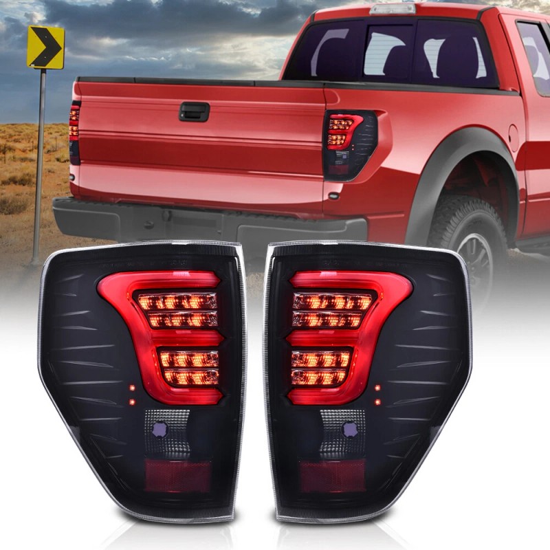 G-PLUS Fit For 2009-2014 Ford F-150 LED Tube Tail Lights