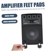 KONTONTY 2pcs Sound Deadening Amplifier Feet Pads Vibration Absorbing Isolation