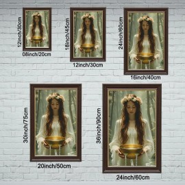 24x36 Wood Grain Gold Frame Home Made Happiness Quote for Family Dining Spacesize: 24*36Inch, color: Gold