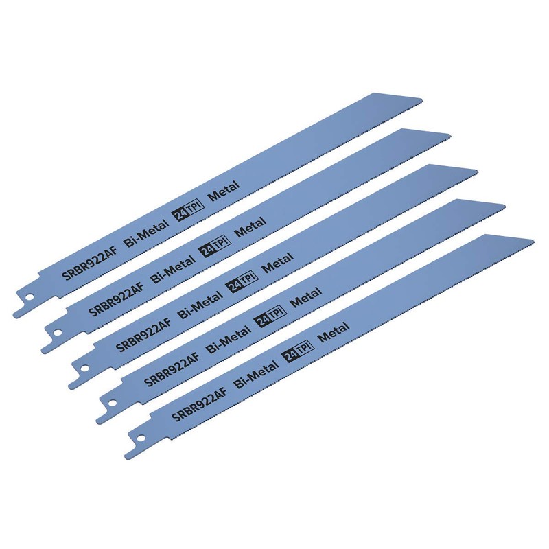 Sealey SRBR922AF 230mm 24tpi Reciprocating Saw Blade Metal - Pack