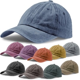 Smret 10 Pack Baseball Caps for Unisex, Vintage Dad Hat Washed Distressed Twill Trucker Hat, Bulk Adjustable Hats for Men & Women