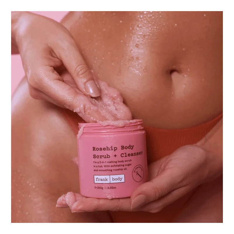Frank Body Rosehip Body Scrub + Cleanser 250g